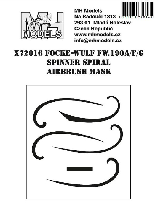 X72016 Focke-Wulf Fw.190A/F/G spinner spiral