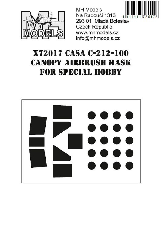 X72017 CASA C-212-100 маски для фонаря.