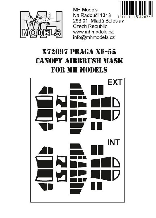 X72097 Praga XE-55 маски для MH Models