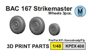 KPEX408 Колеса на BAC 167 Strikem. (для Fly) 1/48
