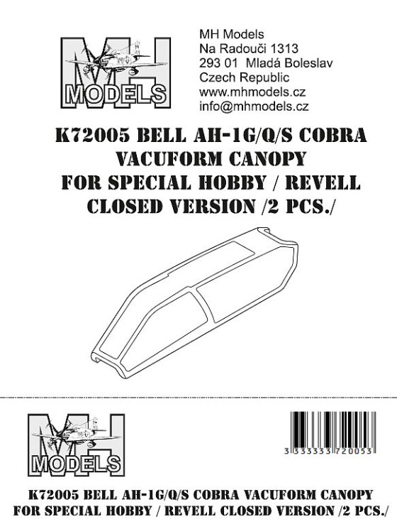 K72005 Bell AH-1G/Q/S Cobra вакумный Ліхтар.