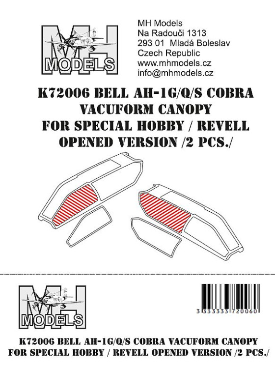 K72006 Bell AH-1G/Q/S Cobra вакумный Ліхтар.