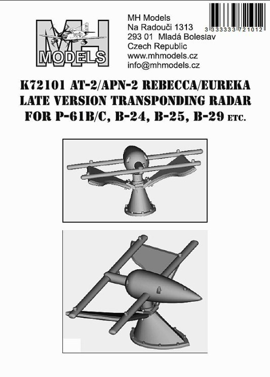 K72101 АТ - 2 / APN - 2 "Ребекка / Еврика" пізня версія транспондерної РЛС для P - 61B / C , B - 24 , B - 25 , B - 29 та ін.
