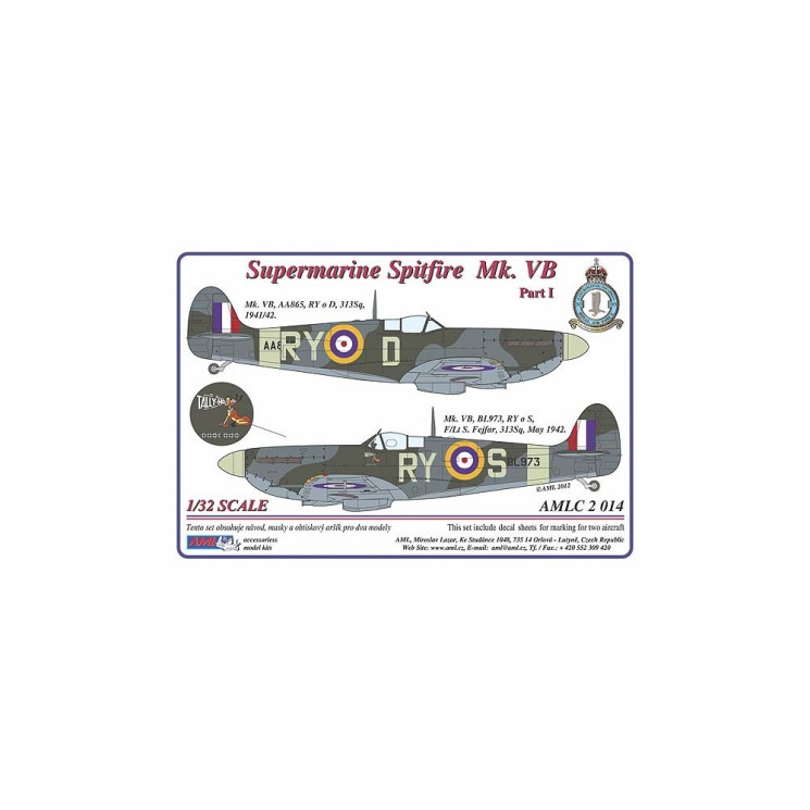 AMLC 2 014 S.Spitfire MK VB, 313Sq - Часть 1. / 2 варианта декалей : RYoD , RYoS