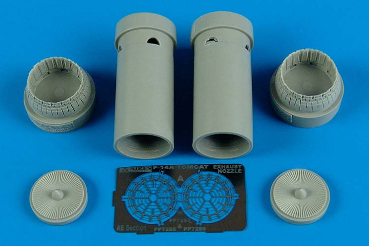 7286  F-14A Tomcat exhaust nozzles - opened position