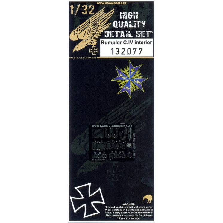 132077 Rumpler C.IV. Интерьер 1/32