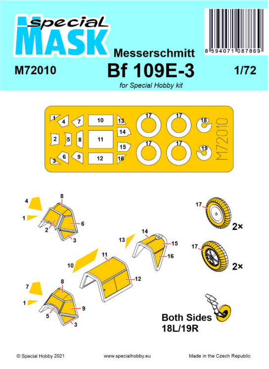 M72010 Маска на Messerschmitt Bf 109E-1/3