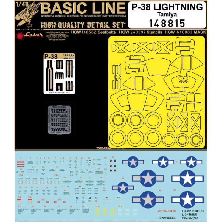 HGW 148815 Базовый набор P-38 Lightning