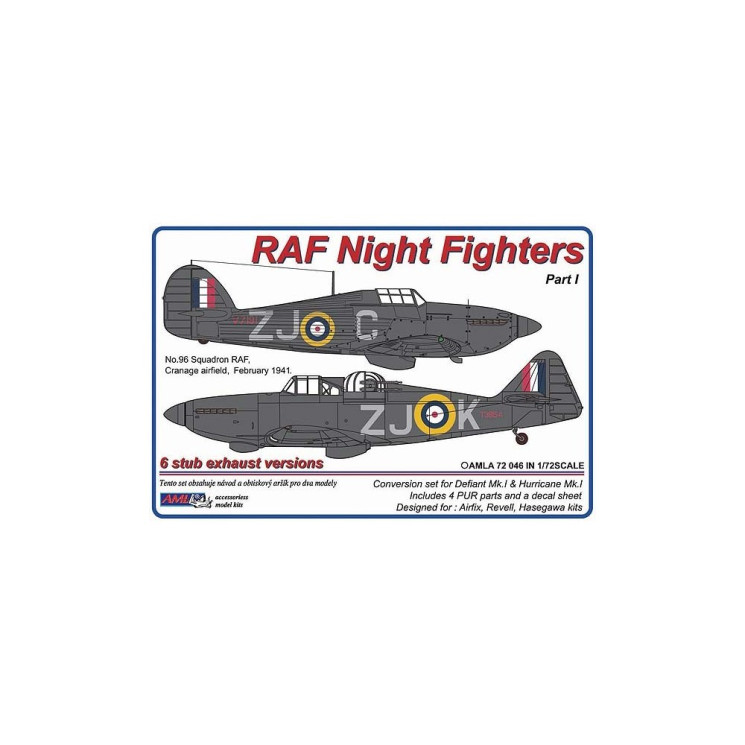 AMLA 72 046 Hurricane Mk.I & Defiant Mk.I  6 stub exhaust versions  Часть 1