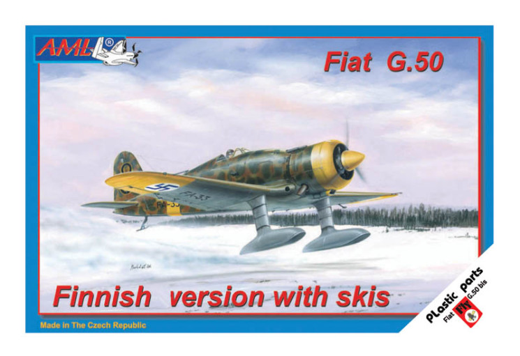 AML 72 027 Fiat G.50 Финская версия на лыжах