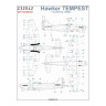 232042 Hawker Tempest Mk.II / Mk.V - Stencils