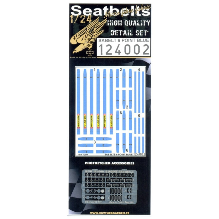HGW 124002 Ремни  Sabelt Blue - Six Point