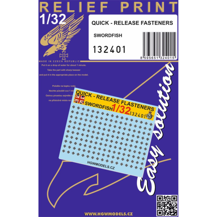 HGW 132401 QUICK-RELEASE FASTENERS  1/32