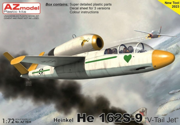 AZ7839 Heinkel He 162S-9 "V-Tail Jet"