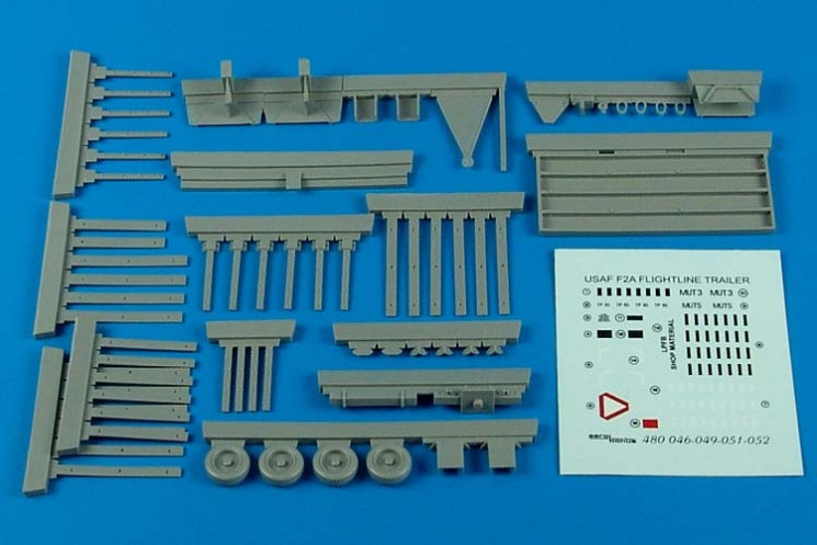 480049  USAF F-2A flightline trailer (steel platform with racks)