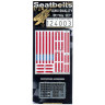 HGW 124003 Ремни  Sparco Red - Six Point