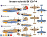 KPH7207 Kittyhawk+Bf 109F+книга 1/72