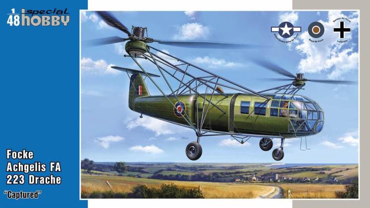 SH48201 Focke Achgelis FA 223 Drache ‘Captured’