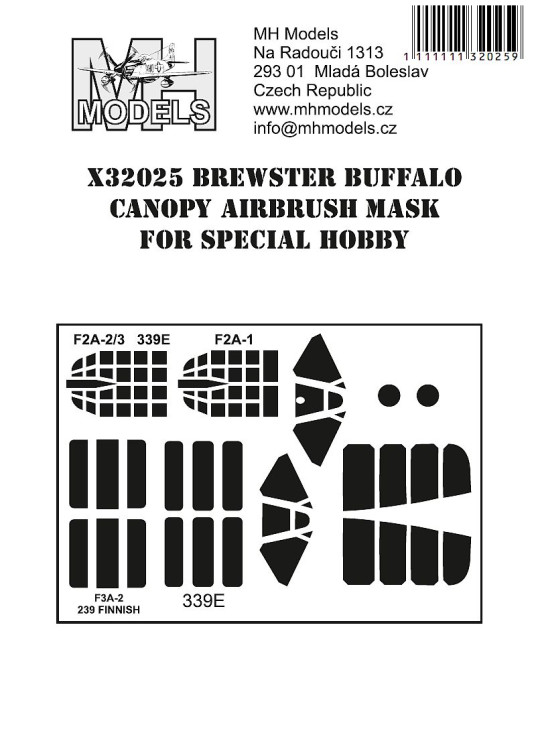X32025 Brewster Buffalo маски для фонаря.