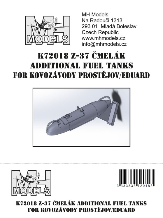 K72018 Z-37 Cmelak дополнительный топливный бак.