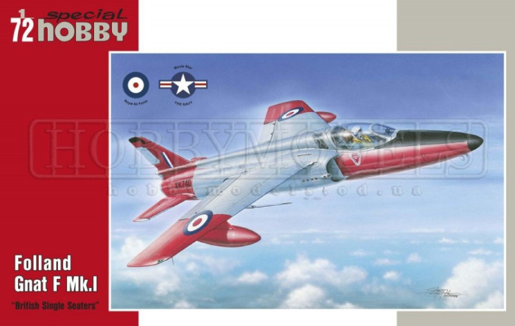 SH72322  Folland Gnat F Mk.I  British Single Seaters 1/72