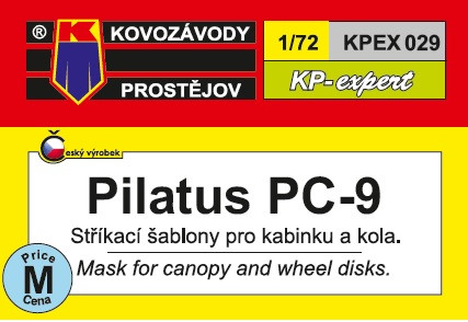 KPEX029 Pilatus PC-9 маски ліхтаря 1/72