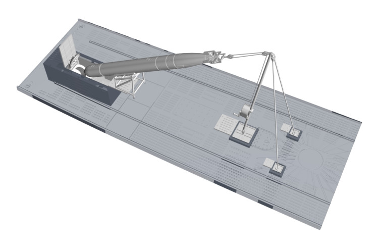 1/72 U-Boot IX Bow Torpedo w/Loading Winch and Cart