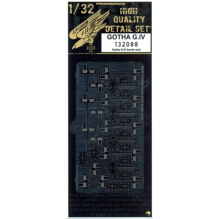132088 Gotha G.IV Крепления для бомб 1/32