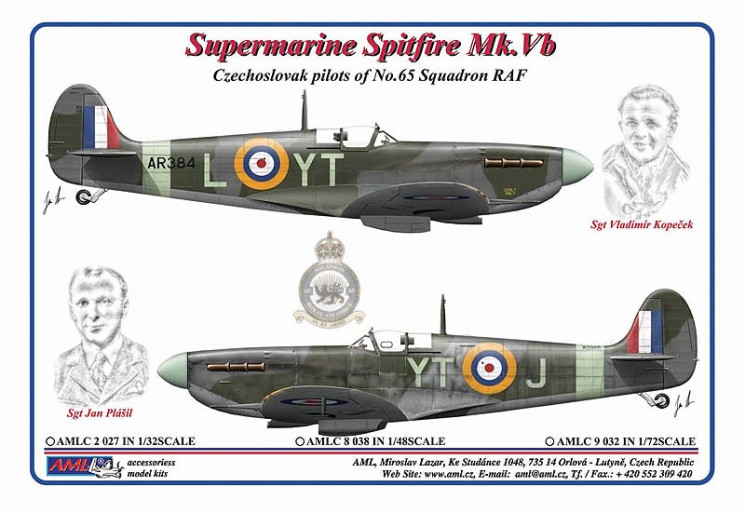 AMLC 2 027 Czechoslovak pilots of No.65 Squadron RAF