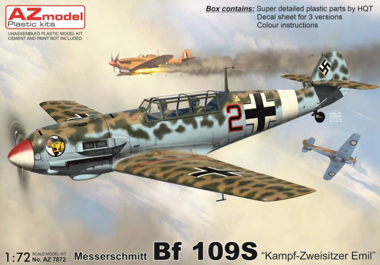 AZ7872 Bf 109S /Kampf-Zweisitzer Emil/