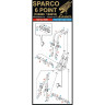 HGW 124009 Ремни  Sparco Red - Six Point
