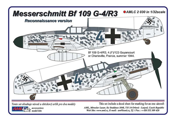 AMLC 2 030 Messerschmitt Bf 109 G-4. /R3 Aufklarer