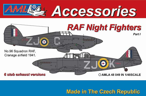 AMLA 48 049 Hurricane Mk.I & Defiant Mk.I  выхлопные патрубки. Часть 1
