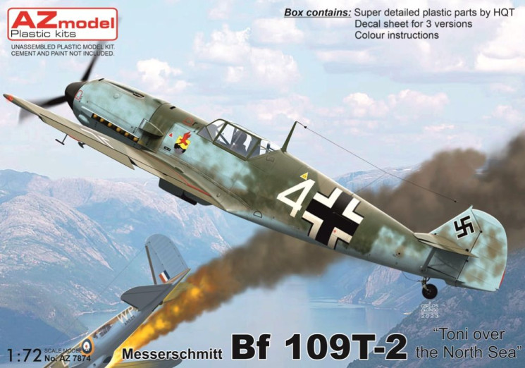 AZ7874 Bf 109T-2 /Toni over the North Sea/
