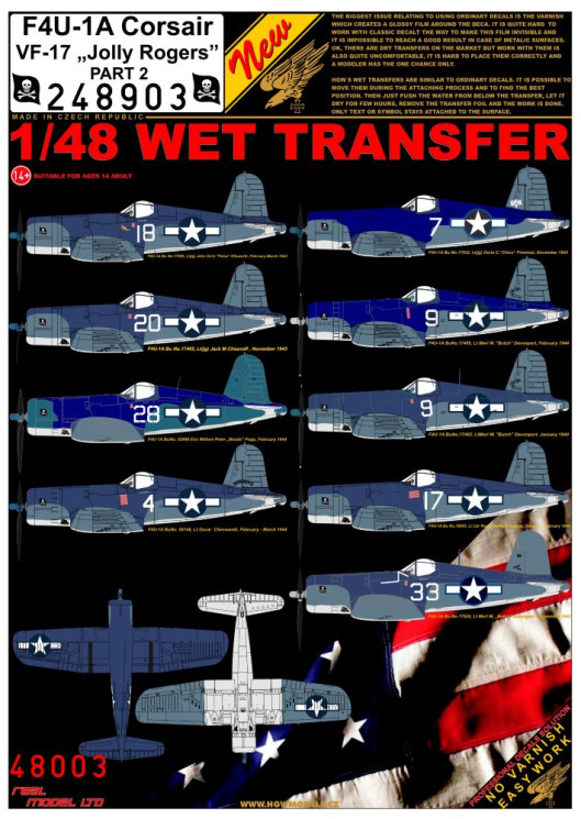 248903 F4U-1A VF-17 "Jolly Rogers" (Part 2)