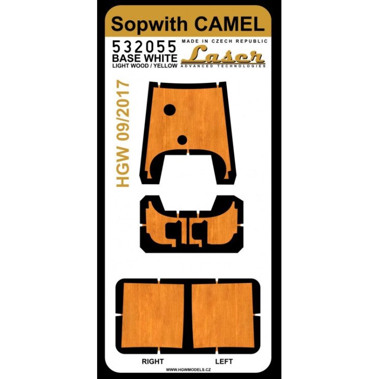 HGW 532055 Декали на Sopwith Camel  /Светлое дерево/ - Набор декалей 1/32