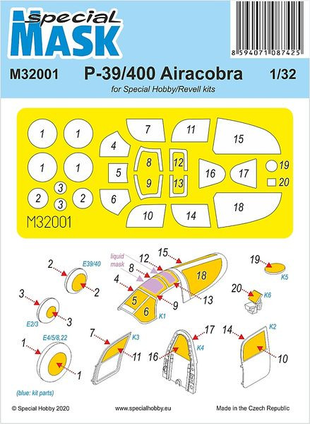M32001 Маски на P-39 Airacobra