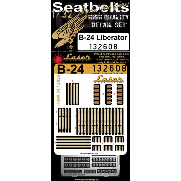 HGW 132608 Ремни на B-24 Liberator