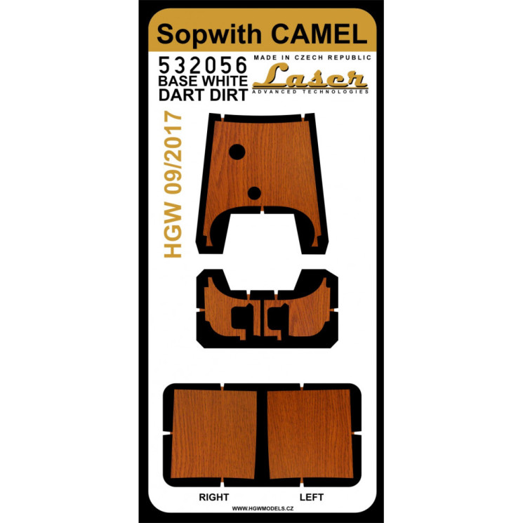 HGW 532056 Декали на Sopwith Camell  /Темное дерево/ - Набор декалей 1/32