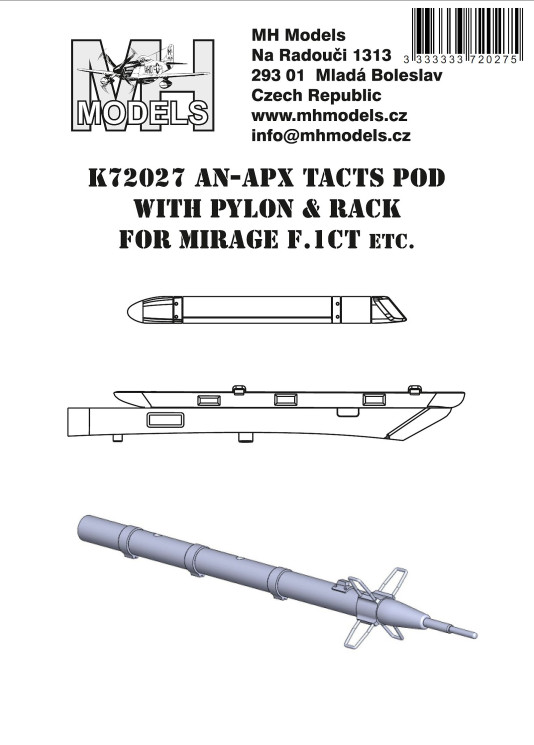 K72027 AN-APX TACTS POD с пилоном и креплением.