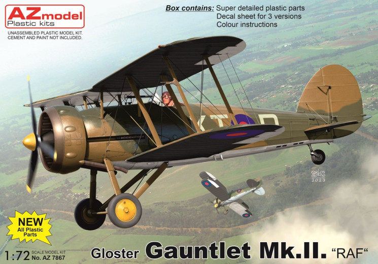 AZ7867 Gloster Gauntlet Mk.II. RAF 1/72