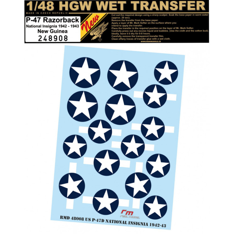 248908 P-47 NATIONAL INSIGNIA 1942-1943