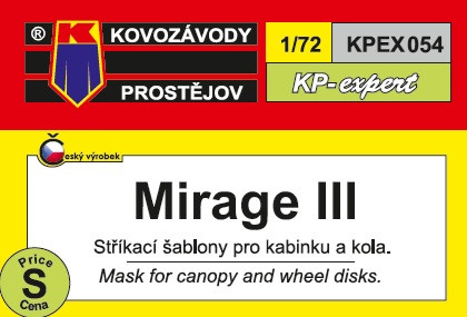 KPEX054 Маска Mirage III 1/72