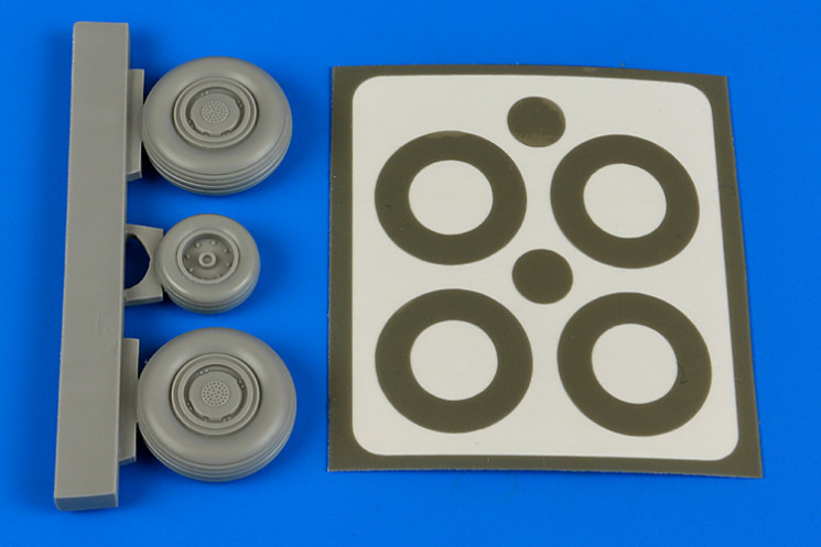 7306  Su-27 Flanker wheels & paint masks - (late version)