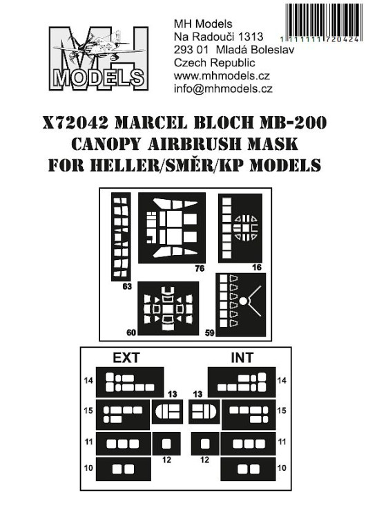 X72042 Marcel Bloch MB-200 маски для фонаря.