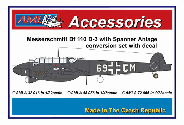 AMLA 48 056 Bf 110 D-3 SPANER with decals