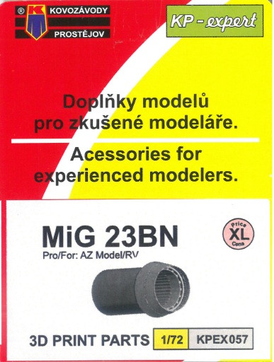 KPEX057 МіГ-23БН    3D сопло / вихлоп 1/72