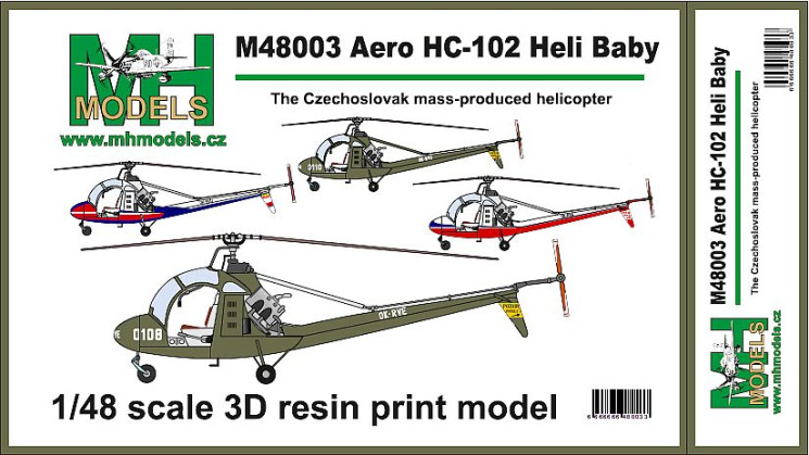 M48003 Aero HC-102 Heli Baby, серійний вертоліт Чехословаччини
