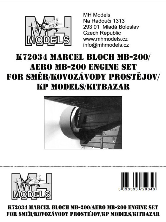 K72034 Marcel Bloch MB-200/Aero MB-200 engine set.