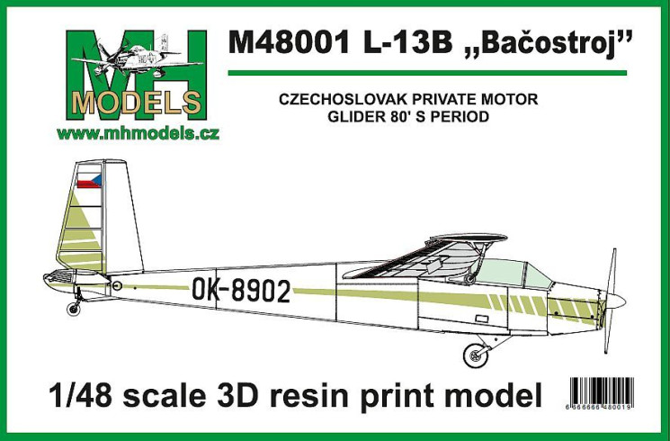 M48001 L-13B Bacostroj Чехословацкий частный мотопланер периода 80-х годов